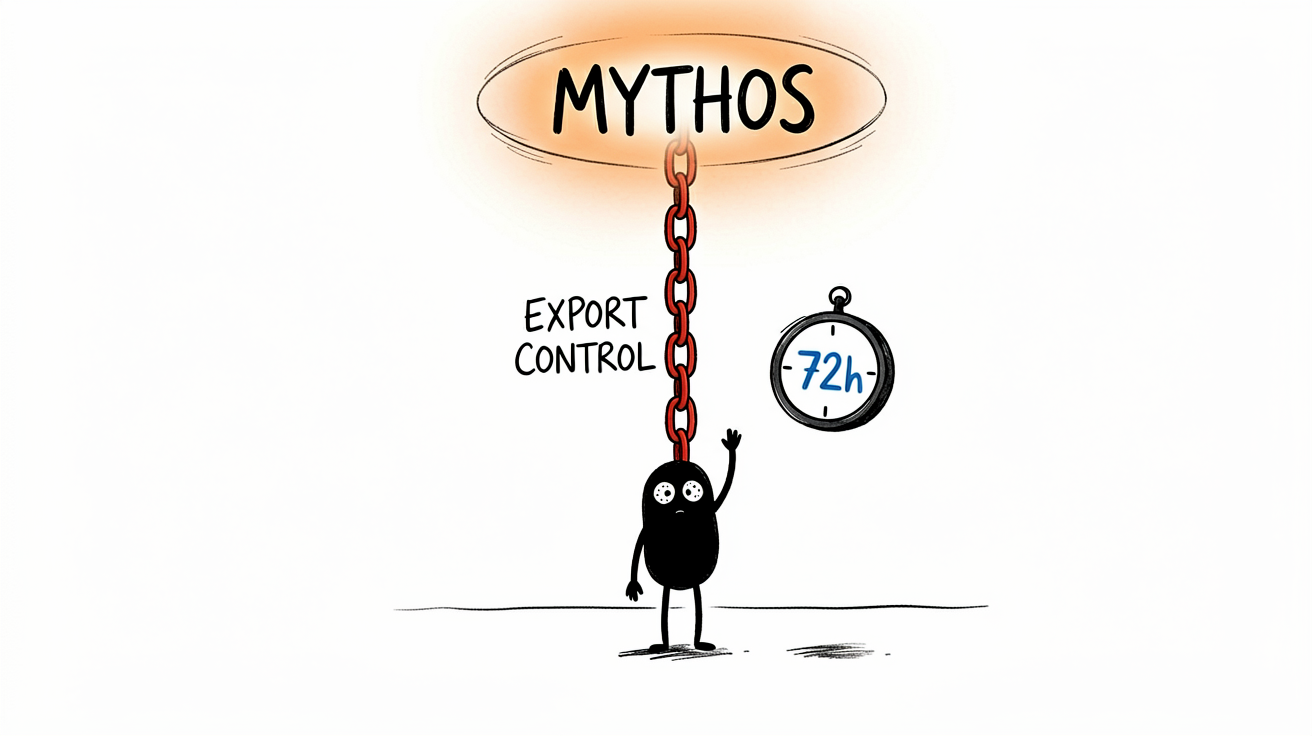 Claude Fable 5 reaching for the Mythos ceiling, blocked by Export Control